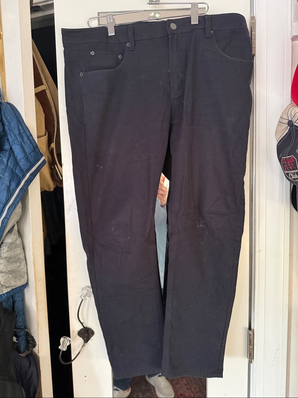 Under 510 clothes for shorter guys five pocket straight leg black 34/26